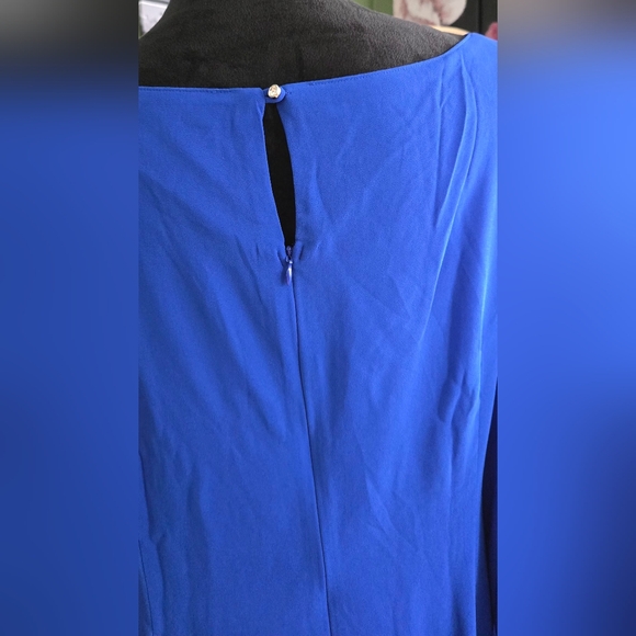 Women's Plus Size Blue Cape Dress #1179 NWOT - Picture 5 of 7